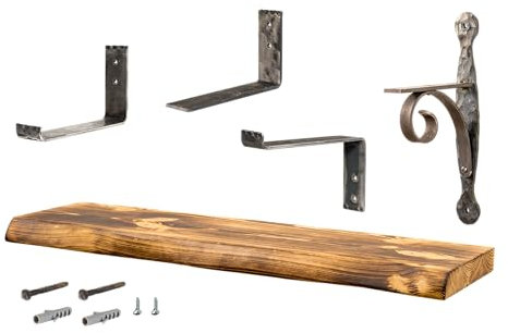 MBMONBAK MONBAK Regalhalter Eisenwinkel Regalträger Winkeleisen für Wandregal Wandboard U/L/Z/T-Form (10x16cm, U-Form)