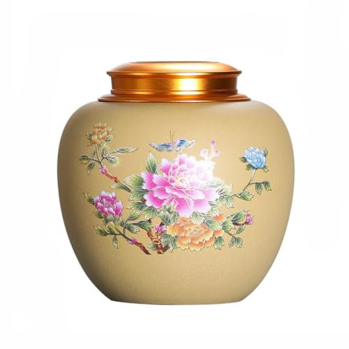 Teedose, versiegelte Teedose im chinesischen Stil, Exquisite Teedose und Teeflasche, Aufbewahrungsdosen-Sets für die Küche (B)
