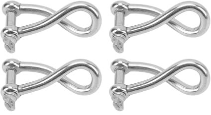 LARUISEE 8 mm in acciaio inox girevole Grillo adatto per vela sartiame nautico applicazioni di sollevamento industriale uso marino