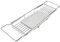 FTVOGUE Badewannen-Caddy-Tablett mit Erweiterbaren Regalen, Badewannen-Serviertablett aus Marmor und Edelstahl, Einziehbares Design (Silberweiß)