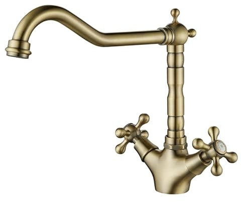 AquaTrimo Windsor klassische Küchenarmatur in Nostalgie-Look, Bronze 21WS7531BN