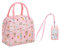 1 Linda Bolsa Para Lonchera Y 1 Tarjetero Para El Almuerzo, Bolsa Para Lonchera Con Dibujos Animados Para Niños, Bolsa Para Lonchera Con Aislamiento, Bolsa Grande Para Lonchera