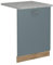 Vicco Geschirrspülblende R-Line, Geschirrspüler Fronttür, Blau-Grau, 60 cm, AP Marmor