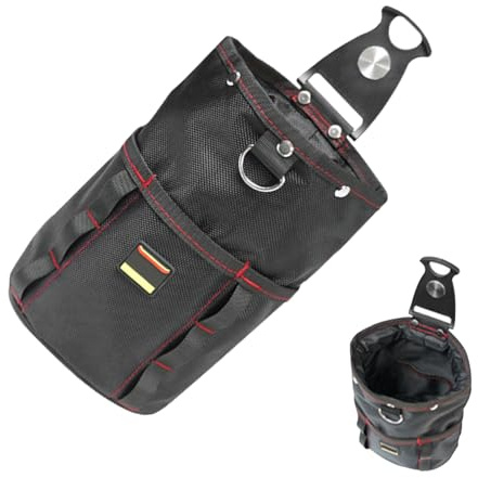 Werkzeug-Taillentasche | Werkzeugtasche für die Holzbearbeitung mit Riemenclip, optimiertes Workflow-Zubehör, Aufbewahrungstasche aus Oxford-Stoff für m