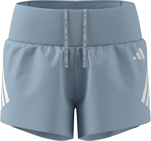 adidas Women's ADI365 Running Formotion Iconic Shorts, Crystal Sky, L 4 inch