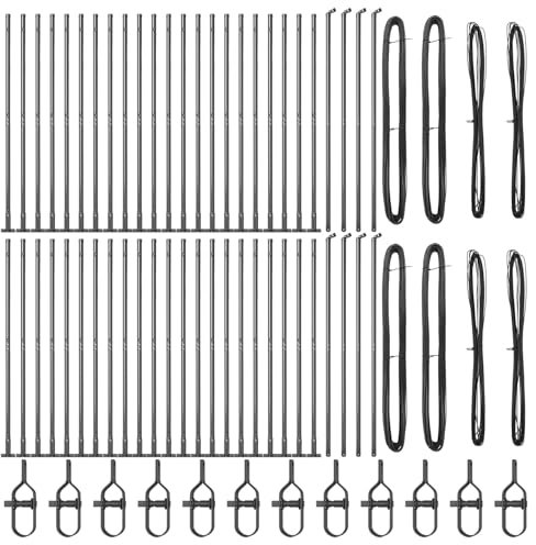 vidaXL Zaunpfosten mit Sockelplatten 52 Stück Ø32mm 83,5 cm aus Beton – für stabile Unterstützung im Freien und einfache Montage. Gartenbarriere, Terrassenzaun, Sicherheitsgrenze, Grundstückstrenner.