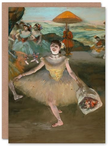 Artery8 Edgar Degas Art Card Dancer with Bouquet Bowing