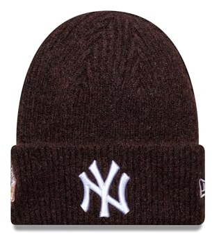 New Era World Series Sidepatch Beanie New York Yankees Burgunderrot - One-Size