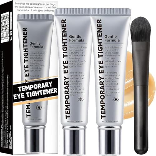 Eye Tightening Cream Instant,Instant FIRM No-Filter Firming, Instant Eye Tightener Face Tightening Smoothing,Perfection Eyes Tightener With Brush,Reduces Fine Lines Wrinkles (2)