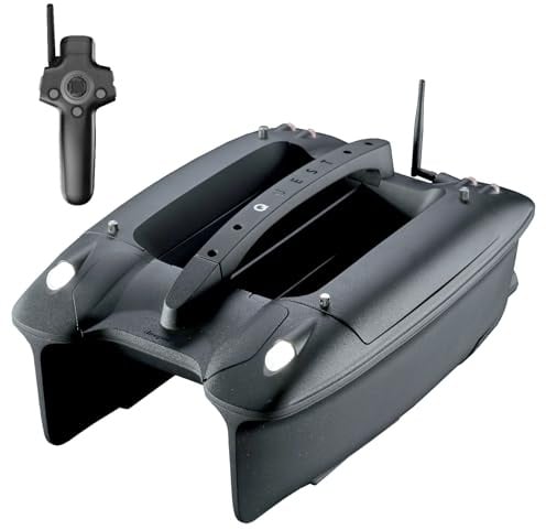 Deeper Quest Köderboot mit CHIRP Sonar, bis zu 7 Stunden Akku, automatischer GPS-Pilot und leises Köderabgabesystem für Karpfenangeln