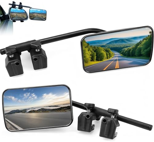 2 Piezas Espejos Retrovisores Caravana, Espejo Exteriores Remolque Ajustable Universal, Espejo Extensión Coche, Espejos Camión para Retrovisor, Caravanas, RV, Vehículos, Autocaravanas, Tractor
