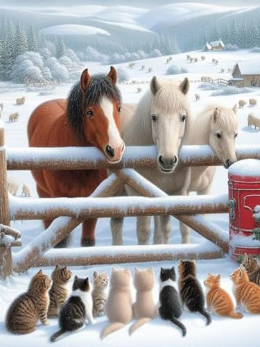 Puzzle 70 Teile für Erwachsene Ranch Pferd, Unmöglich Schwer Schwierig Herausfordernd Puzzles, Geschicklichkeitsspiel für Die Ganze Familie