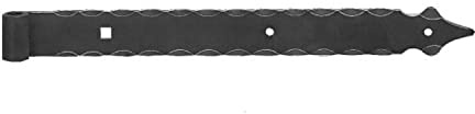 Pollmann®Baubeschläge Ladenband Rolle Ø 16 mm x 800 mm, mit Zierspitze, randgehämmert, schwarz