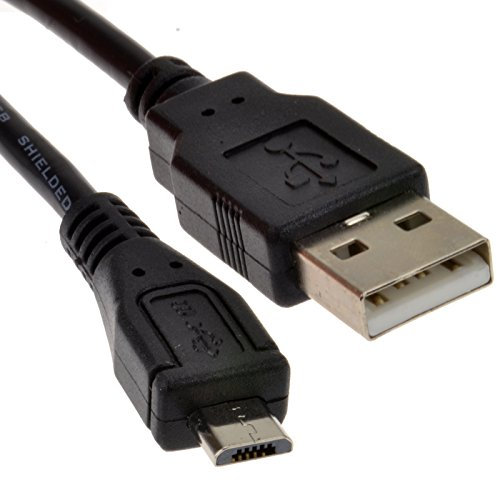 kenable USB 2.0 A To MICRO B Data and Charging 24AWG Cable 0.3m 30cm Lead BLACK [0.3 metres]