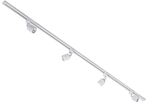 Litecraft Kitchen Track Light with Soho Fixture & GU10 LED Bulbs - (White, 2M 4 Light)