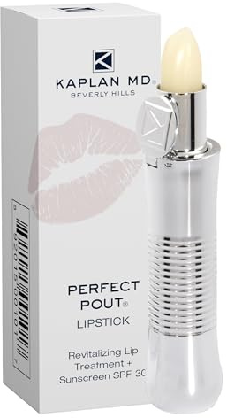 KAPLAN MD Perfect Pout SPF 30 Lipstick, Roxbury | Anti-Aging, Hyaluronic Acid, Maxi-Lip Peptide, Moisturizing, Dry Lips, Non-Sticky, Cruelty-Free