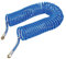Loops 10m Coiled Air Hose – 2x ¼” BSP Female Compressor Connectors – 10Bar High Pressure | Flexible Spiral Cable Cord Pipe Tube | 6mm Internal & 8mm External Diameter