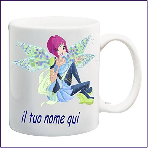 My Cust MUG TAZZA GADEGT COMPATIBILE PER APPASSIONATI FATA TECNA PERSONALIZZATA CON NOME FRASE O FOTO - IDEA REGALO