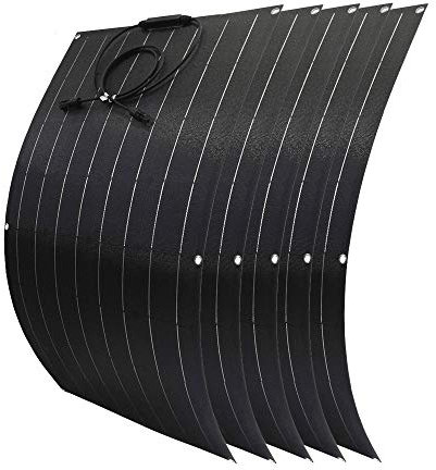 Panneaux solaires 500W Souple monocristallins, chargeur de batterie 12V 24V, pour camping-car Tentes de toit de bateau Voiture et maison Système hors réseau Farm Garden Marine