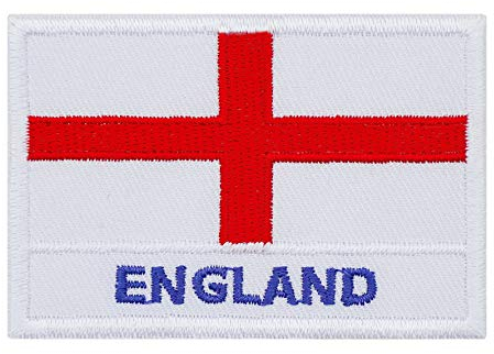 Graphic Dust England Flag Embroidered Iron On Patch Applique Logo Sign Emblem