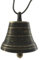 Campana campanella in ottone brunito da appendere regalo misura diametro 5,5 cm