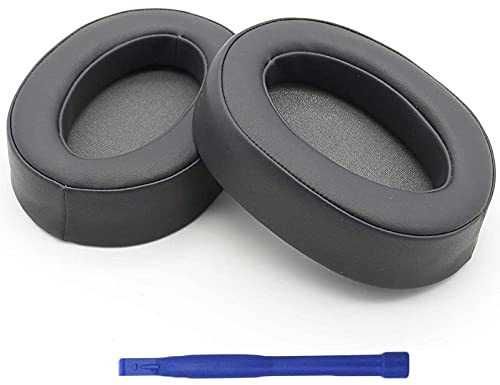 Aiivioll Cuscinetti di ricambio per auricolari in pelle PU compatibile con Sony MDR-100ABN WH-H900N H800(Grigio scuro)