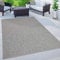 Paco Home Outdoor Teppich Flachgewebe Sisaloptik Modern Einfarbig meliert wetterfest & pflegeleicht Küchenteppich Ideal für Terrasse Balkon Garten, Grösse:200x280 cm, Farbe:Grau