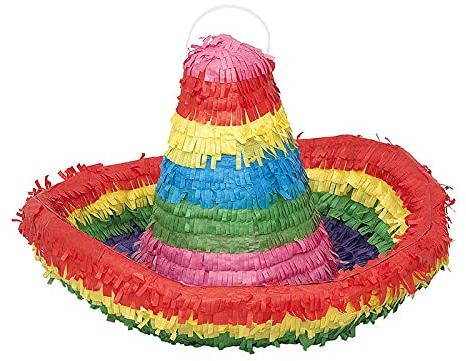 PAPSTAR NEU Pinata Sombrero Mexiko, für Kinder-Geburtstag & Party, Ideal zum Befüllen mit Süßigkeiten und Geschenken