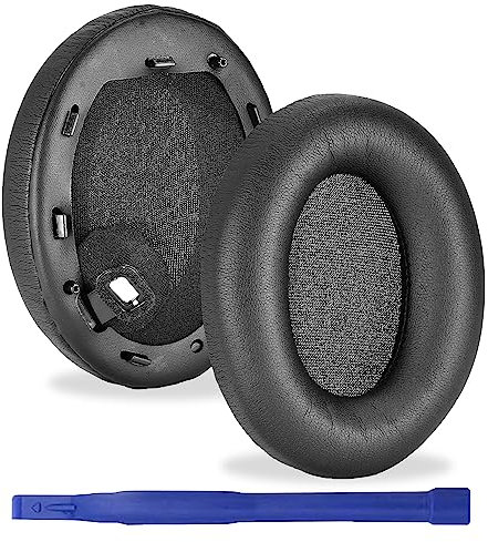 Aiivioll Replacement Earpads for Sony WH-1000XM4 (WH1000XM4) Headphones, Ear Cushions with Protein Leather and Noise Isolation Foam (Black)