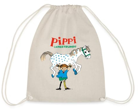 Spreadshirt Pippi Langstrumpf Pippi Hebt Kleiner Onkel Turnbeutel