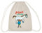 Spreadshirt Pippi Langstrumpf Pippi hebt Kleiner Onkel Turnbeutel, One size, Natur