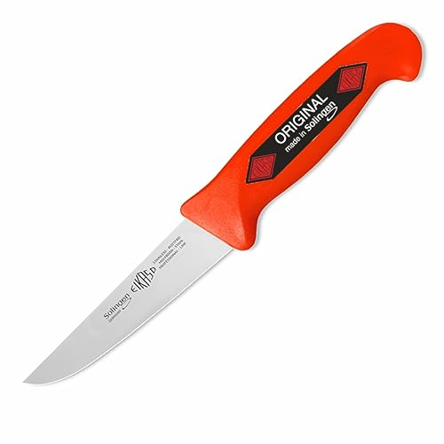 EIKASO Solingen Germany Stechmesser 10cm Klinge aus Molybdänstahl 1.4116 - kleines Fleischermesser mit scharfer Klinge für vielseitiges Arbeiten - Profi Metzgermesser für Hobby und Profi Metzger
