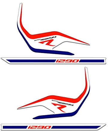 Aufkleber Handschutz Harz 3D-Harz kompatibel mit KTM 1290 Super Adventure R 2021 APA-1290SAR-21-W