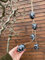 Ukrainisches Kunsthandwerk® Fensterdeko 5 holzerne Eier zum Aufhängen/schwarz/Handbemalt/Osterdeko (Schwarz)
