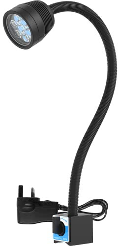 Magnetic Work Light,14W Magnetic Lamp, IP65 Water Proof Flexible Gooseneck Lamp 1400 Lumens for Lathe Milling, Drill Press, Industrial Lighting [Energy Class A+++]