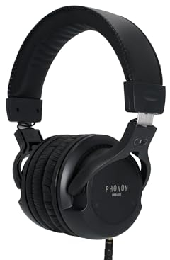 PHONON SMB-02G Subtonic Studio Monitor Basic Headphones, para Uso Profesional en Estudios