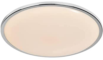 Nordlux Theros LED-Deckenleuchte, Metall, Chrom, 60 W