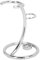 Blaireau de Rasage et Support de Rasoir, Outil de Rasage de Support de Rasage en Acier Inoxydable, Support de Blaireau de Rasage pour Hommes pour le Stockage de Rasoir de Sécurité(Argent)