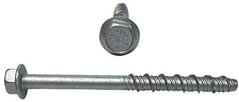 Vis à béton autoforeuse 12,5 x 120 mm – 20 pièces d'ancrage à vis avec disque pressé
