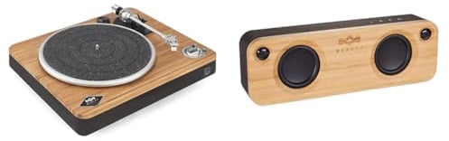 House of Marley Stir It Up Wireless Bluetooth Plattenspieler Bambus - Nachhaltig gefertigter Vinyl Player mit Vorverstärker & Get Together