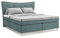 PANDA MÖBEL Colorado Boxspringbett 180 x 200 cm Doppelbett mit hochwertiger Pocket-Matratze und Topper, Polsterbett, Bett, Bettgestell, Stilvoll, Schlafzimmer, Modern (Türkis, 180 x 200 cm)