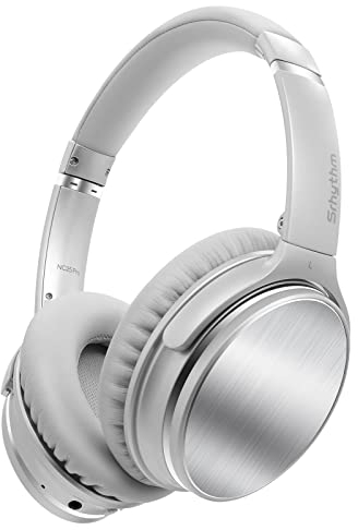 Srhythm NiceComfort 25Pro - Cuffie wireless con cancellazione attiva del rumore, auricolari Bluetooth v5.3 con modalità di gioco