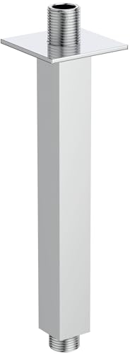 Ideal Standard BD646AA Idealrain Wandanschluss für Kopfbrause (Duschbrause), Wand- oder Deckenmontage, 20 cm, Chrom