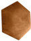 Muralo Samt Wandkissen Hexagon Stoff Polsterpaneel Schlafzimmer Wohnzimmer Bett Wandpolster Bettkopfteil Lendekissen Modern Luxus Gepolstert Polster Paneel (Honiggelb, 40 cm x 35 cm)