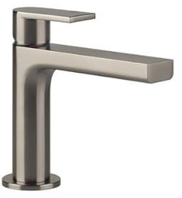 Miscelatore monocomando per lavabo Gessi Emporio Via Manzoni, senza scarico, sporgenza 128 mm, 38605, Colorazione: Ottica Finox