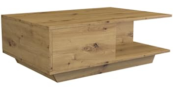 VBChome Kaffeetisch 90 x 60 x 42 cm Eiche Artisan Couchtisch Wohnzimmertisch Teetisch Beistelltisch Sofatisch Modern Wohnzimmer Büro Eiche Artisan