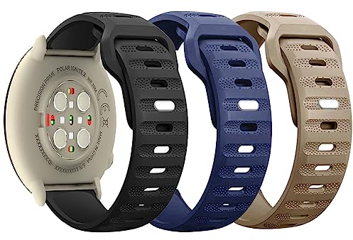 ZUREGO 3 Stück Sport Armbänder für Polar Ignite 3/Ignite 2/Ignite/Unite/Pacer Armband, Weiches Uhrenarmband Sports Watch Armbänder für Damen Herren Kompatible für Polar Ignite 3/Ignite 2/Ignite (I)