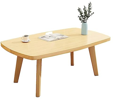 ZILOOK Massivholz-Couchtisch, Wohnzimmer, Sofa, Beistelltisch, japanischer Stil, sitzender niedriger Tisch, Arbeitszimmer, Freizeit-Esstisch, H42 cm, tragbarer Computertisch Decoration