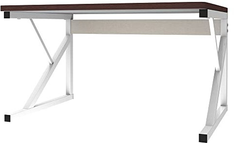 HUOLE Scaffalatura Mobile Scaffale Porta Microonde Struttura in Metallo con Ripiano in Legno MDF Organizer Mensola Porta Utensili Strumenti Cucina Design Moderno-54 * 35 * 34,5 cm-nero