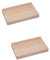 TOPBATHY 2 PièCes PréSentoir en Bois pour ApéRitifs avec Trous - Porte Brochettes Rectangulaire pour Fruits, Amuse-Gueules Et Buffets
